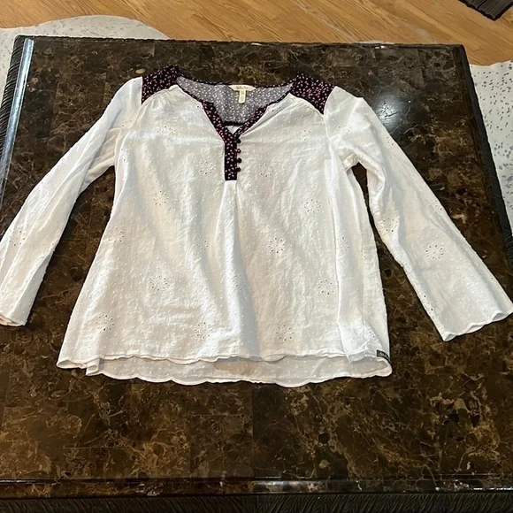 XL Matilda Jane very cute light weight white top A433 - Picture 1 of 6